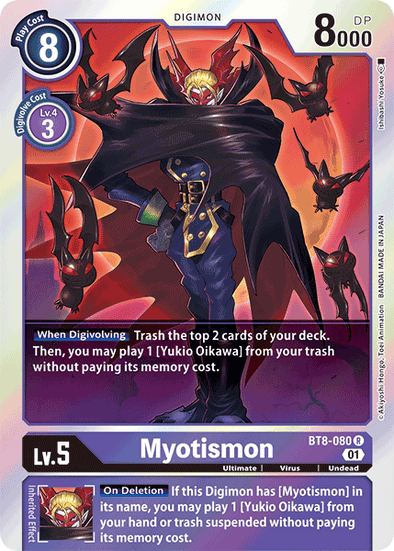 Myotismon - BT8-080 - Rare available at 401 Games Canada