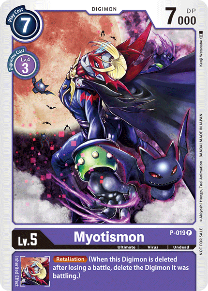 Myotismon - P-019 - Promo available at 401 Games Canada