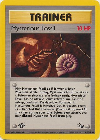 Mysterious Fossil - 62/62 - Common - 1st Edition available at 401 Games Canada