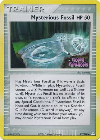 Mysterious Fossil - 92/110 - Common - Reverse Holo available at 401 Games Canada