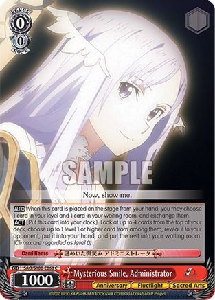 Mysterious Smile, Administrator - SAO/S100-E068 - Common available at 401 Games Canada