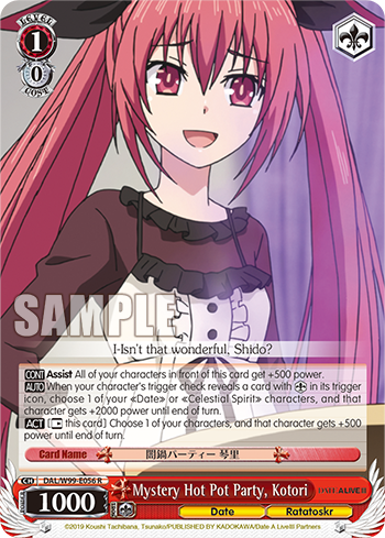 Mystery Hot Pot Party, Kotori - DAL/W99-E056 - Rare available at 401 Games Canada