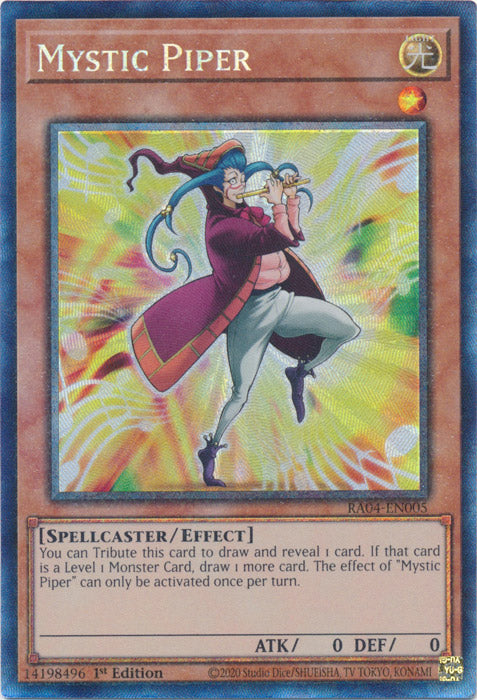 Mystic Piper (PCR) - RA04-EN005 - Prismatic Collector's Rare - 1st Edition
