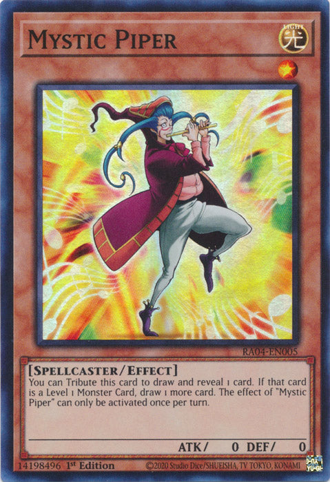 Mystic Piper - RA04-EN005 - Super Rare - 1st Edition