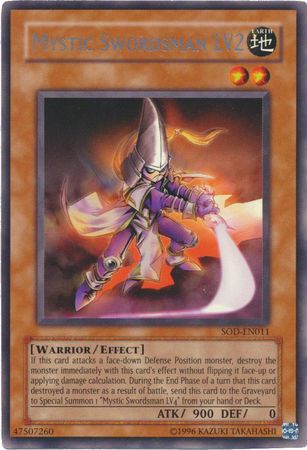 Mystic Swordsman LV2 - SOD-EN011 - Rare - Unlimited available at 401 Games Canada