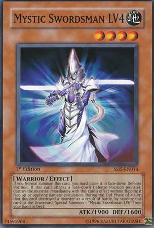 Mystic Swordsman LV4 - SD5-EN014 - Common - 1st Edition available at 401 Games Canada