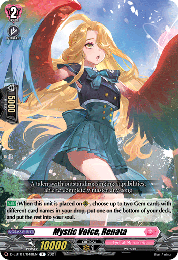 Mystic Voice, Renata - D-LBT01/040 - Rare available at 401 Games Canada