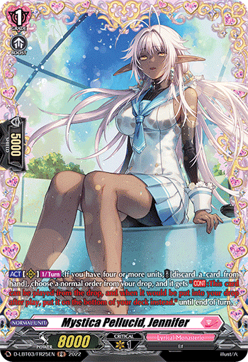 Mystica Pellucid, Jennifer - D-LBT03/FR25 - Frame Rare available at 401 Games Canada