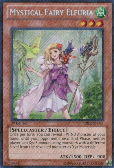 Mystical Fairy Elfuria - CBLZ-EN085 - Secret Rare - 1st Edition available at 401 Games Canada