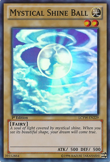 Mystical Shine Ball - LCYW-EN229 - Super Rare - 1st Edition available at 401 Games Canada