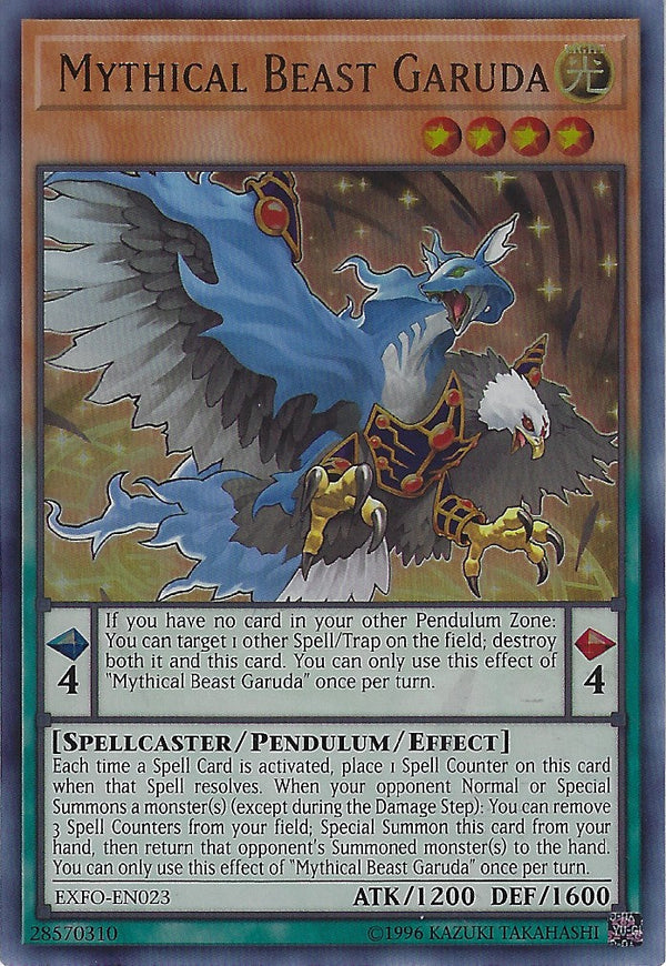 Mythical Beast Garuda - EXFO-EN023 - Ultra Rare - Unlimited available at 401 Games Canada