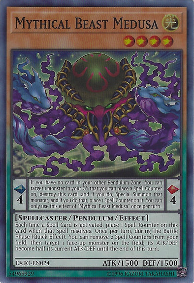 Mythical Beast Medusa - EXFO-EN024 - Super Rare - Unlimited available at 401 Games Canada