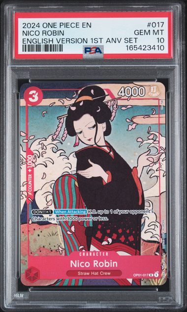 Nico Robin - English Version 1st Anniversary Set - GEM MINT 10