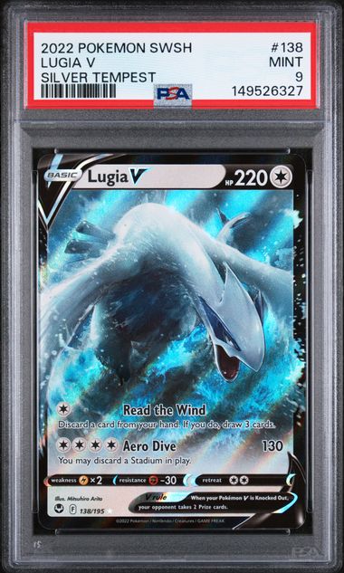 Lugia V (138) - Silver Tempest - Ultra Rare - Mint 9