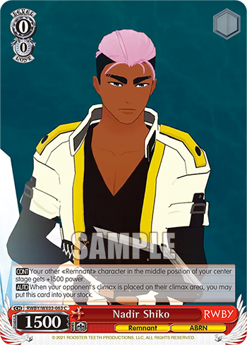 Nadir Shiko - RWBY/WX03-E063 - Common available at 401 Games Canada