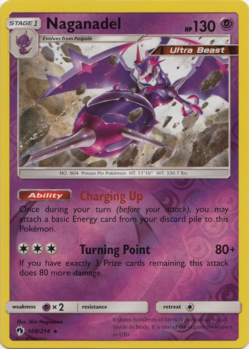 Naganadel - 108/214 - Holo Rare - Reverse Holo available at 401 Games Canada