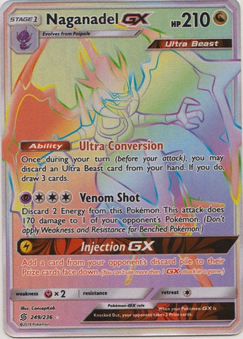 Naganadel GX - 249/236 - Hyper Rare available at 401 Games Canada