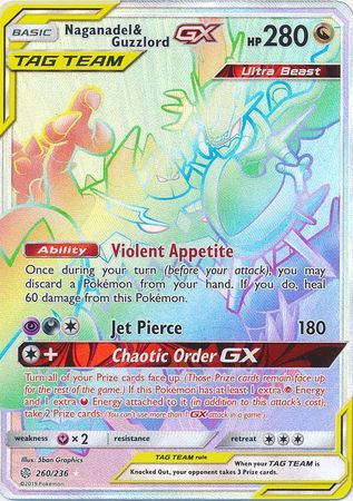 Naganadel & Guzzlord GX - 260/236 - Hyper Rare available at 401 Games Canada