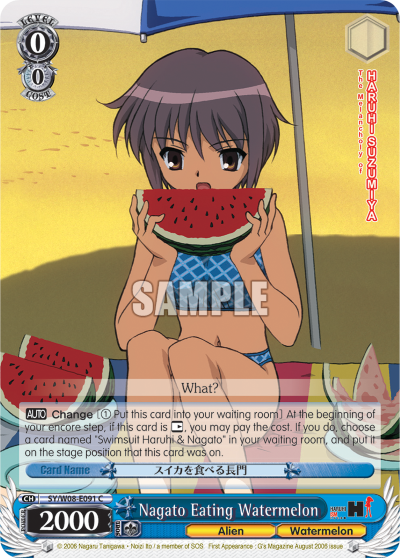 Nagato Eating Watermelon - SY/W08-E091 - Common available at 401 Games Canada