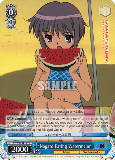 Nagato Eating Watermelon - SY/W08-TE13 - Trial Deck available at 401 Games Canada