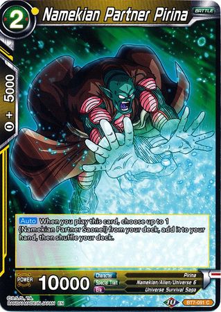 Namekian Partner Pirina - BT7-091 - Common available at 401 Games Canada