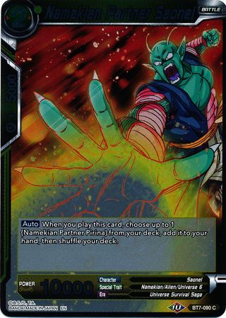 Namekian Partner Saonel - BT7-090 - Common (FOIL) available at 401 Games Canada