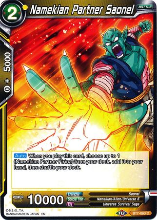 Namekian Partner Saonel - BT7-090 - Common available at 401 Games Canada