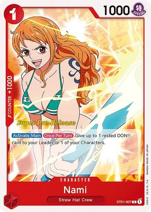 Nami (Super Pre-Release) - ST01-007 - Common available at 401 Games Canada