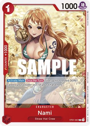 Nami (Tournament Pack Vol. 3) [Participant] - ST01-007 - Promo available at 401 Games Canada