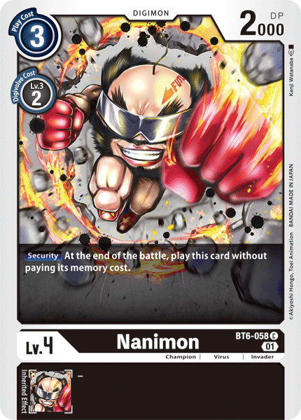 Nanimon - BT6-058 - Common available at 401 Games Canada