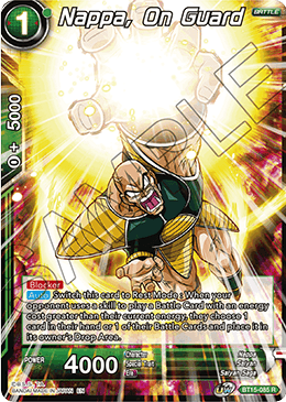 Nappa, On Guard - BT15-085 - Rare available at 401 Games Canada