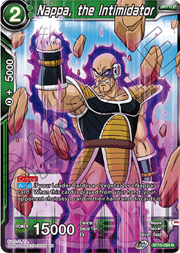 Nappa, the Intimidator - BT15-084 - Rare available at 401 Games Canada