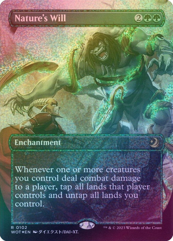 Nature's Will - Borderless Anime (Confetti Foil) (WOT)