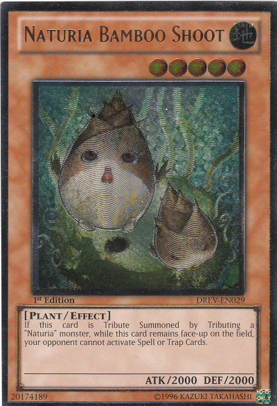 Naturia Bamboo Shoot - DREV-EN029 - Ultimate Rare - 1st Edition available at 401 Games Canada