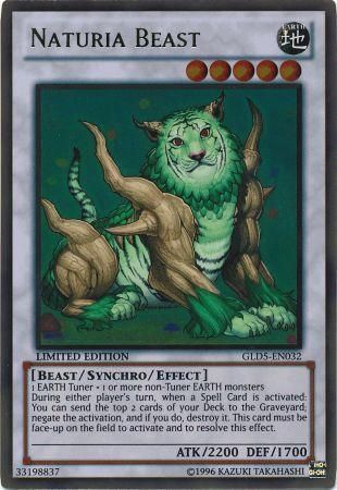 Naturia Beast - GLD5-EN032 - Gold Rare - Limited Edition available at 401 Games Canada