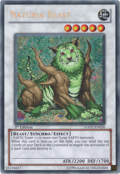 Naturia Beast - HA02-EN026 - Secret Rare - 1st Edition available at 401 Games Canada