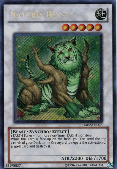 Naturia Beast - HA02-EN026 - Secret Rare - Unlimited available at 401 Games Canada