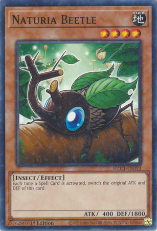 Naturia Beetle - HAC1-EN093 - Duel Terminal Normal Parallel Rare available at 401 Games Canada