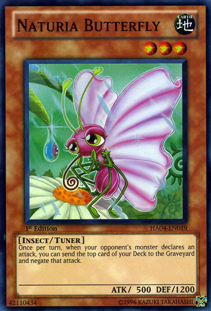 Naturia Butterfly - HA04-EN019 - Super Rare - 1st Edition available at 401 Games Canada