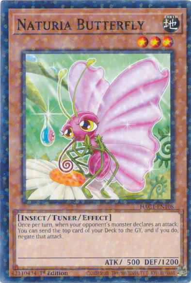 Naturia Butterfly - HAC1-EN108 - Duel Terminal Normal Parallel Rare available at 401 Games Canada