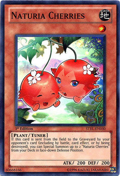 Naturia Cherries - STBL-EN030 - Super Rare - 1st Edition available at 401 Games Canada