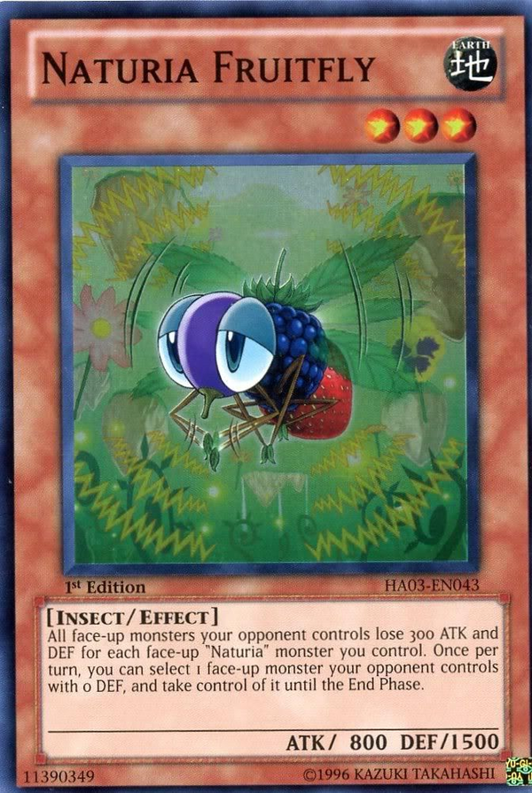 Naturia Fruitfly - HA03-EN043 - Super Rare - 1st Edition available at 401 Games Canada