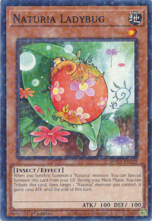 Naturia Ladybug - HAC1-EN109 - Duel Terminal Normal Parallel Rare available at 401 Games Canada