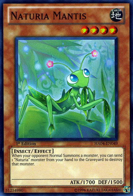 Naturia Mantis - HA04-EN049 - Super Rare - 1st Edition available at 401 Games Canada