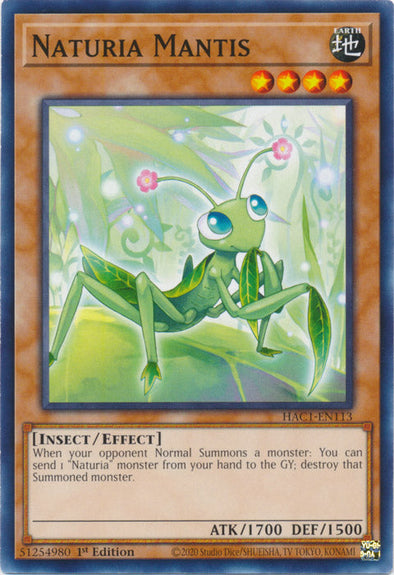 Naturia Mantis - HAC1-EN113 - Common available at 401 Games Canada