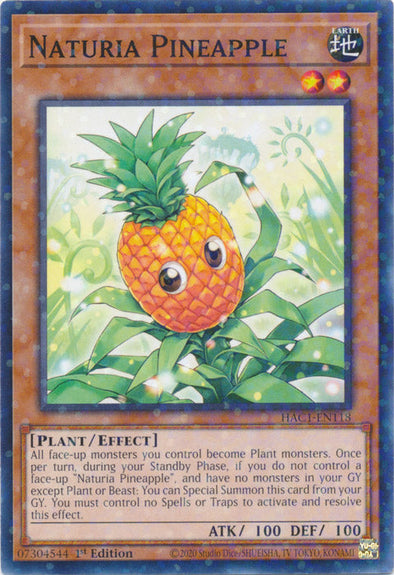 Naturia Pineapple - HAC1-EN118 - Duel Terminal Normal Parallel Rare available at 401 Games Canada