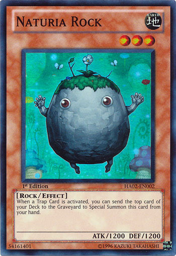 Naturia Rock - HA02-EN002 - Super Rare - 1st Edition available at 401 Games Canada