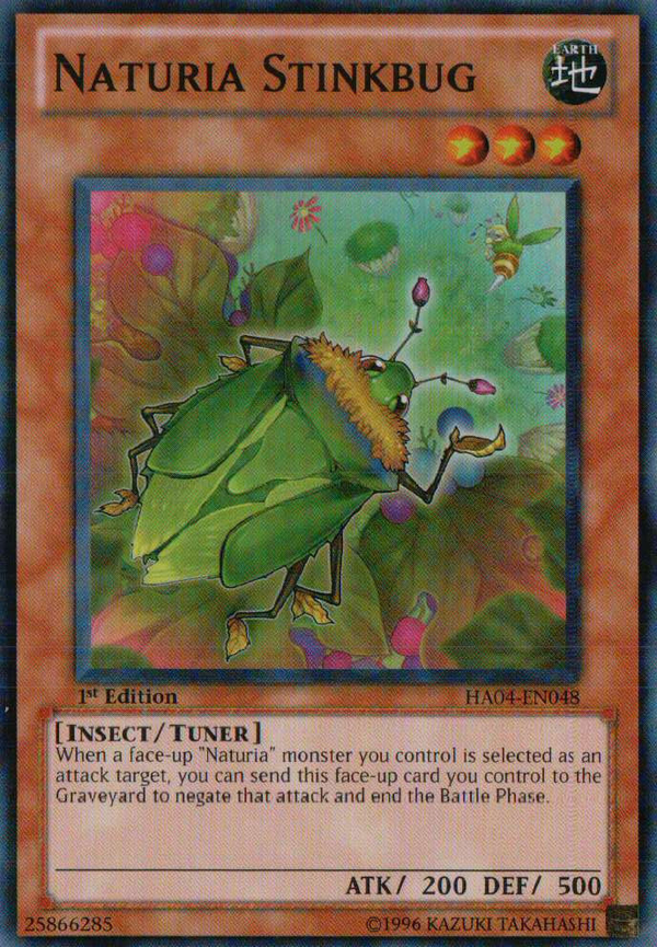 Naturia Stinkbug - HA04-EN048 - Super Rare - 1st Edition available at 401 Games Canada