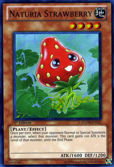 Naturia Strawberry - HA04-EN021 - Super Rare - 1st Edition available at 401 Games Canada