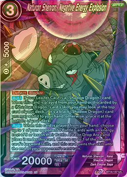 Naturon Shenron, Negative Energy Explosion - BT14-137 - Uncommon (FOIL) available at 401 Games Canada